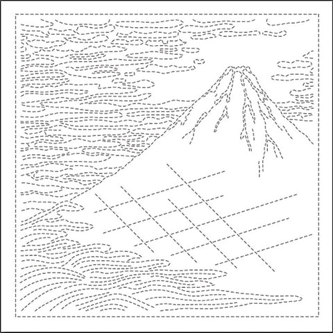 Sashiko Pre-printed Sampler (Olympus) - Hokusai