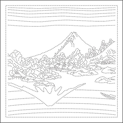 Sashiko Pre-printed Sampler (Olympus) - HokusaI