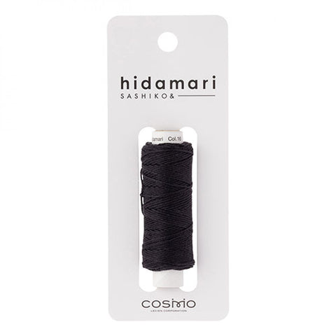 Sashiko Thread - Hidamari - 016 - MIDSUMMER NIGHT (Black)