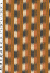 1011 - Japanese Silk - Tsumugi  Woven Stripes - Gold Orche & Gray