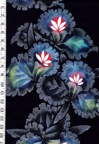 Yukata Fabric - 1007 - Tiny Dotted Orchids - Traditional 14