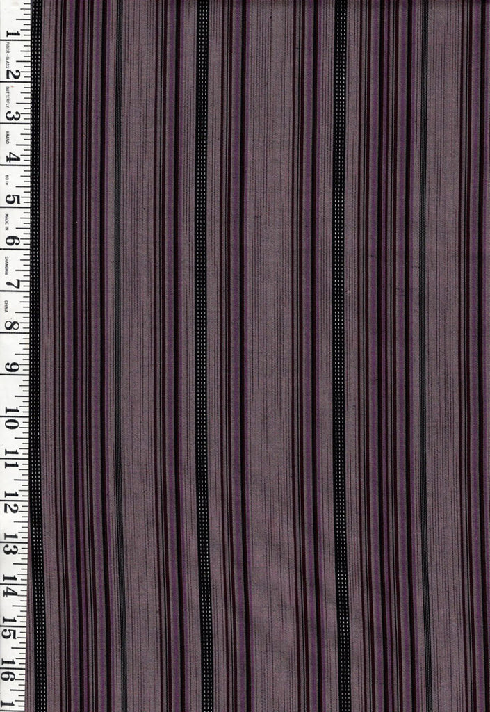 *1007 - Japanese Silk - Silk Blend - Mini Stripes - Purples