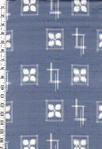 1014 - Japanese Silk - Silk Blend - Butterfly Boxes & Hatches - Soft Blue-Gray