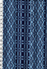 1041 - Yukata Fabric - Geometric Columns - Traditional 14" wide - Indigo - By the Half Yard (Copy)