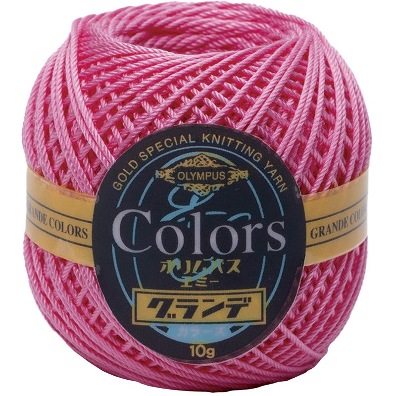 COLORS Lace Weight Thread for Crochet, Knitting & Sashiko - 104 Cherry Pink