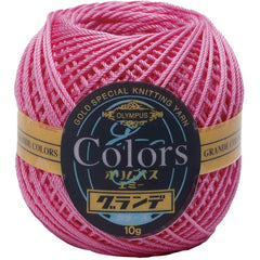 COLORS Lace Weight Thread for Crochet, Knitting & Sashiko - 104 Cherry Pink