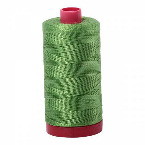 Aurifil 12wt Cotton Thread - 356 yards - 1114 Grass Green