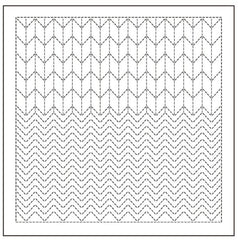 Sashiko Pre-printed Sampler - Olympus - # 2132 Yabane - Navy