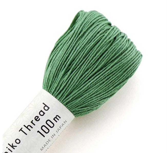 Sashiko Thread - Olympus - Large 100m Skeins - # 117 - Green
