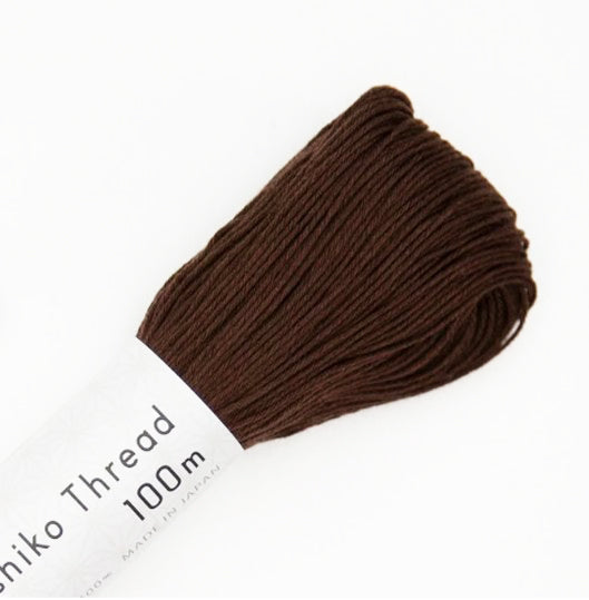 Sashiko Thread - Olympus - Large 100m Skeins - # 128 - Dark Chocolate