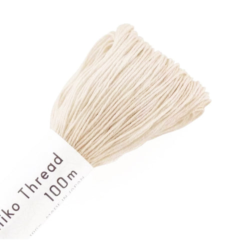 Sashiko Thread - Olympus - Large 100m Skeins - # 131 - Soft Beige