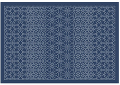 Sashiko Placemat Sampler - L-2009 - Hanazashi Combined - Dark Navy