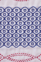 Sashiko Pre-printed Sampler - Kaguri Sashi - Asanoha to Zenisashi - # 2045 - Navy