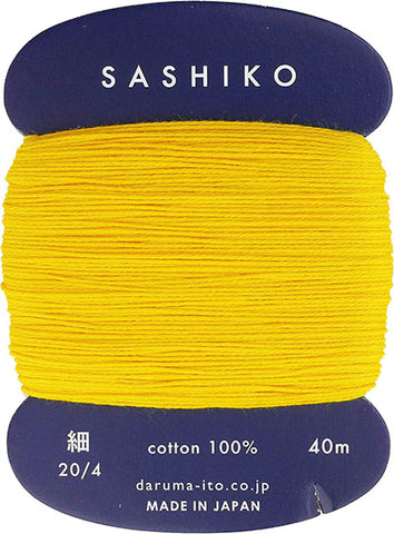 Sashiko Thread - Daruma - Thin Weight - 40m - # 204 Sunflower
