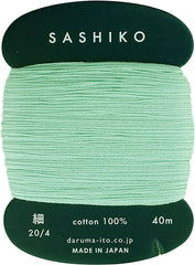 Sashiko Thread - Daruma - Thin Weight - 40m - # 206 Soft Seafoam