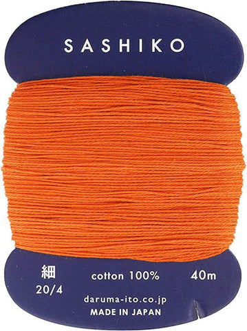 Sashiko Thread - Daruma - Thin Weight - 40m - # 214 Carrot