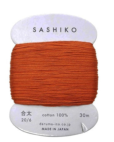 Sashiko Thread - Daruma - Medium/ Regular Weight - 30m - # 214 Pumpkin