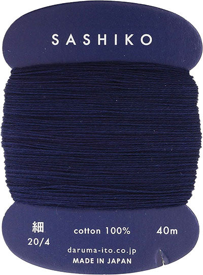 Sashiko Thread - Daruma - Thin Weight - 40m - # 215 Dark Navy