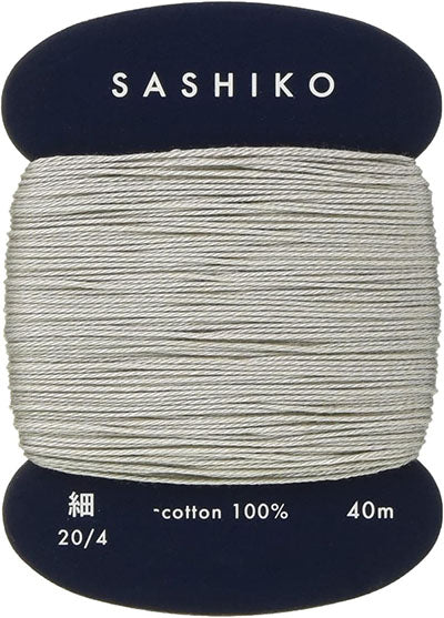 Sashiko Thread - Daruma - Thin Weight - 40m - # 217 Silver Gray