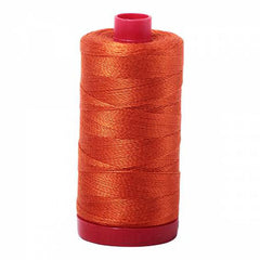 Aurifil 12wt Cotton Thread - 356 yards - 2240 Rusty Orange