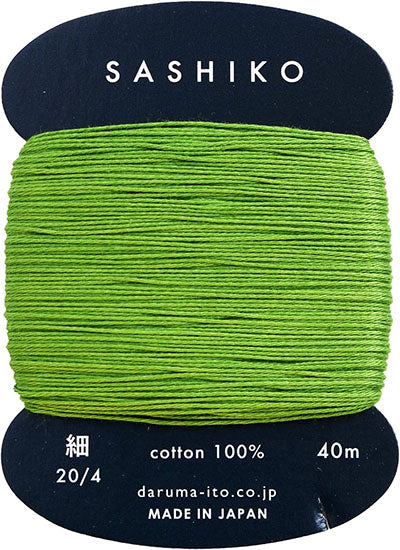 Sashiko Thread - Daruma - Thin Weight - 40m - # 227 Green Tea