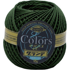 COLORS Lace Weight Thread for Crochet, Knitting & Sashiko - 238 Olive Green