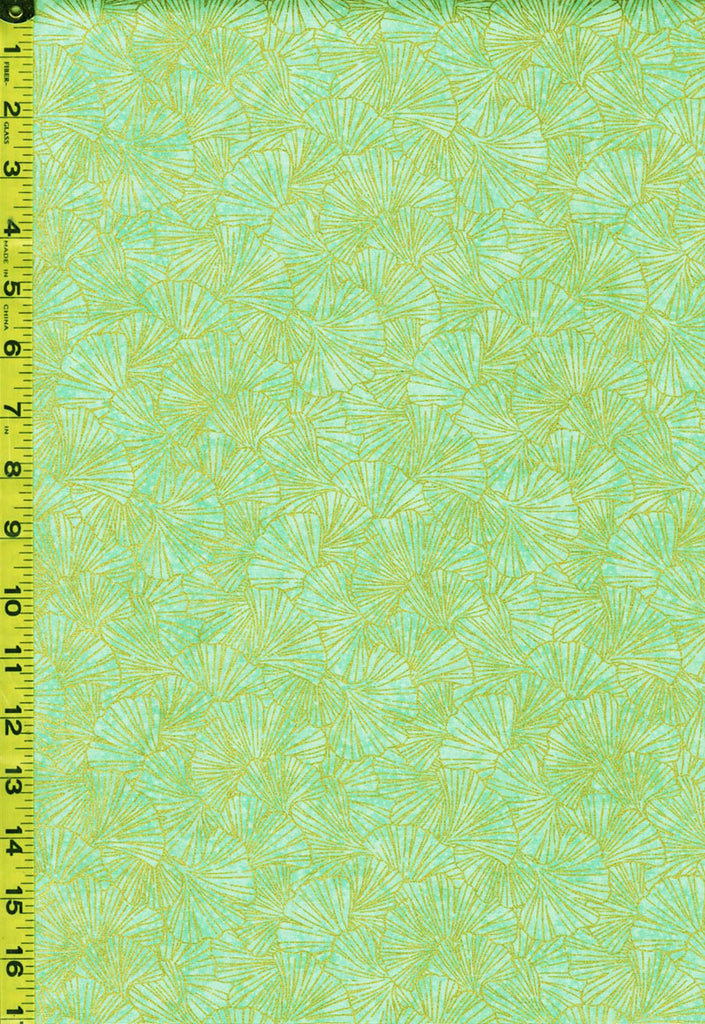 *Asian - Northcott Ginkgo - Shimmer Compact Ginkgo Leaves - 26856M-74 - Green