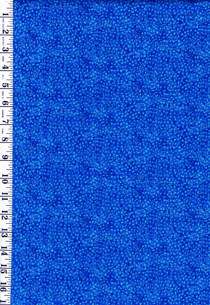 **Fabric Art - Northcott Enigma - Shimmer Speckle (Miniscule Gold Dots) - 28187M-44 - Blue - By the Half