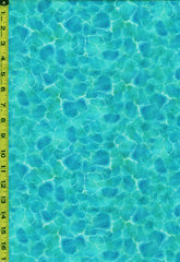 *Tropical - Turtle Odyssey - Water Texture - 29435-B - Aqua, Blue