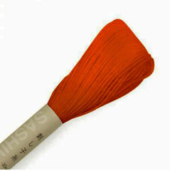 Sashiko Thread - Olympus 20m - Solid Color - # 31 Bright Darker Orange
