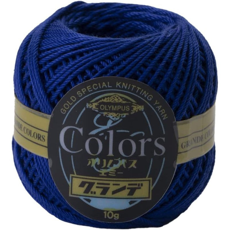 COLORS Lace Weight Thread for Crochet, Knitting & Sashiko - 368 Cobalt Blue