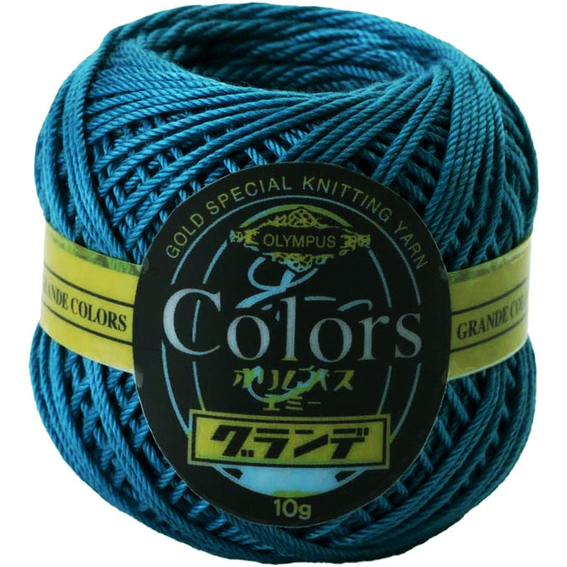 COLORS Lace Weight Thread for Crochet, Knitting & Sashiko - 391 Peacock Blue