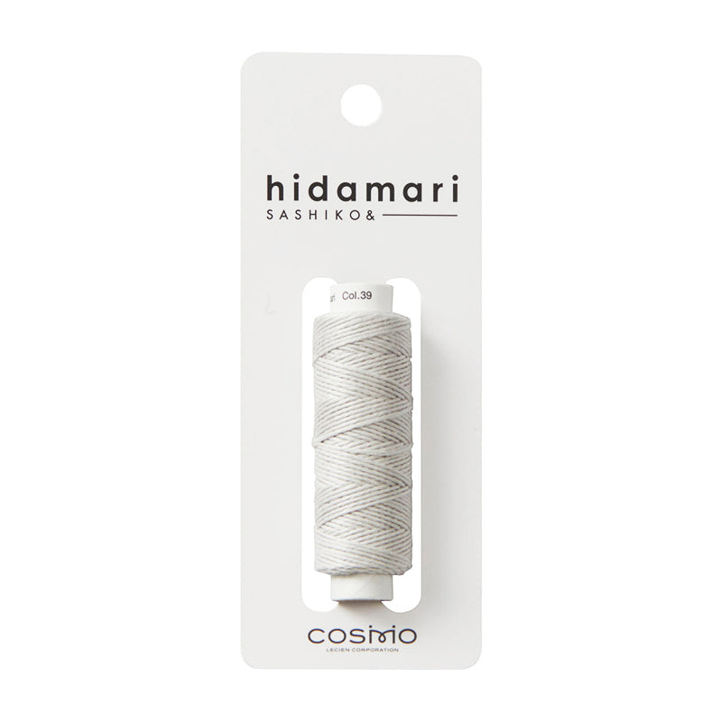 NEW - Sashiko Thread - Hidamari - 039 - SILVER GRAY