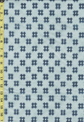 *Japanese - Moda Indigo Blooming - Kasuri Style Hatched Squares - 48093-13 - Water (Light Blue)