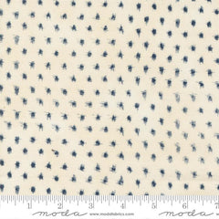 *Japanese - Moda Indigo Blooming - Tiny Kasuri Like Dots - 48095-17 - Sand-Midnight