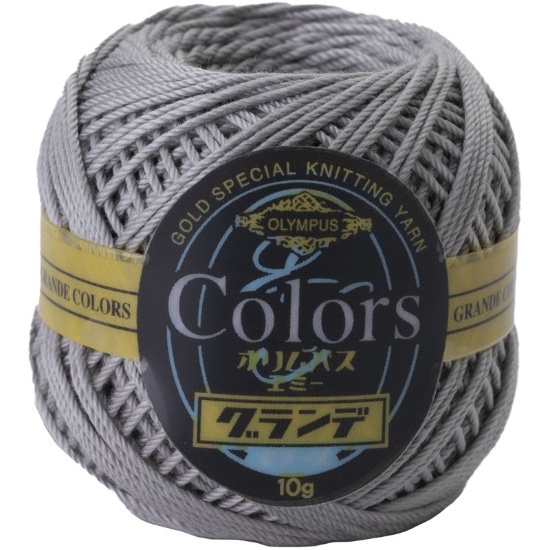 COLORS Lace Weight Thread for Crochet, Knitting & Sashiko - 484 Pearl Gray