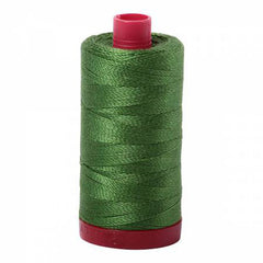 Aurifil 12wt Cotton Thread - 356 yards - 5018 Dark Green