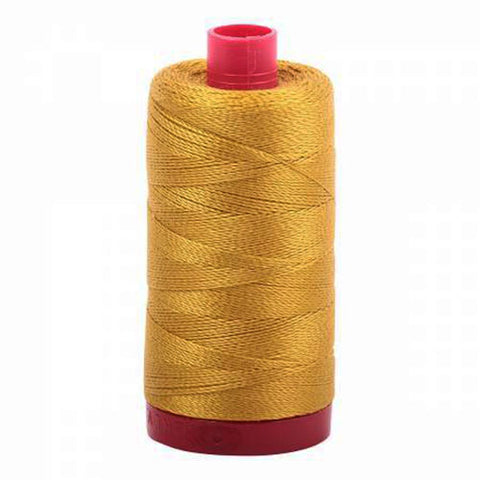 Aurifil 12wt Cotton Thread - 356 yards - 5022 Brassy Gold