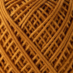 COLORS Lace Weight Thread for Crochet, Knitting & Sashiko - 514 Dark Gold