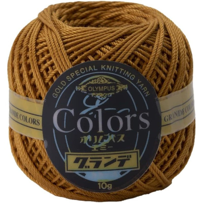 COLORS Lace Weight Thread for Crochet, Knitting & Sashiko - 514 Dark Gold