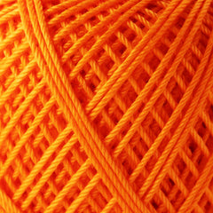 COLORS Lace Weight Thread for Crochet, Knitting & Sashiko - 555 Orange