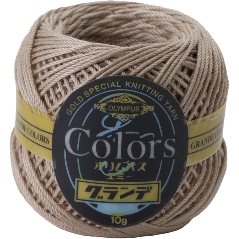 COLORS Lace Weight Thread for Crochet, Knitting & Sashiko - 731 Light Taupe