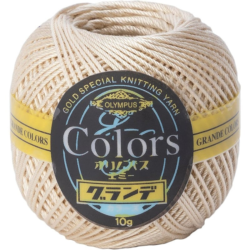 COLORS Lace Weight Thread for Crochet, Knitting & Sashiko - 732 Ivory Beige