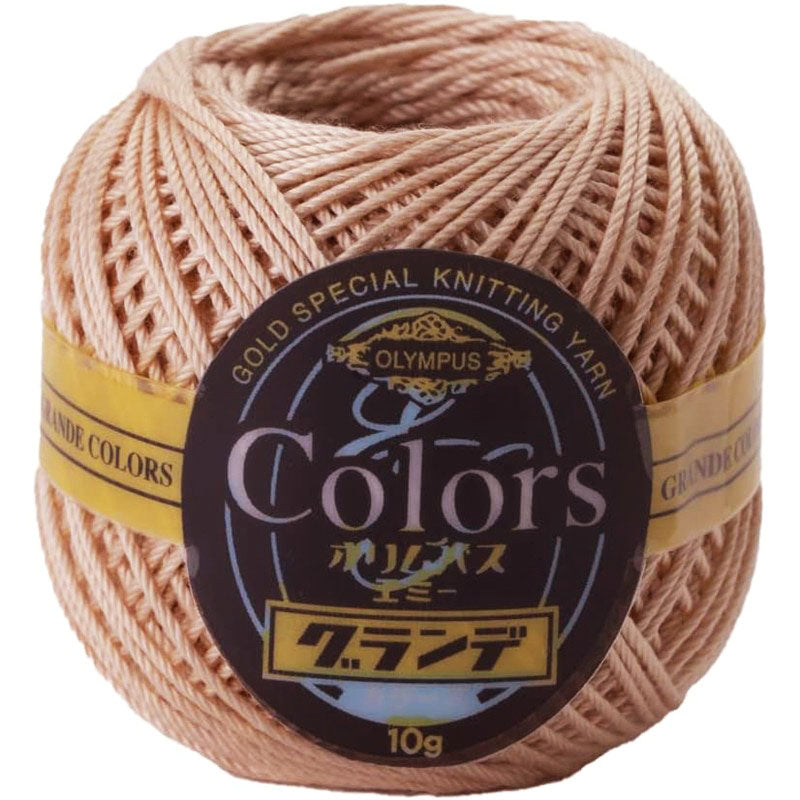COLORS Lace Weight Thread for Crochet, Knitting & Sashiko - 734 Warm Beige