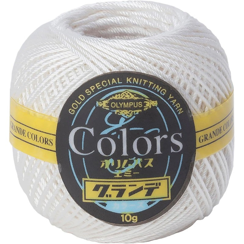 COLORS Lace Weight Thread for Crochet, Knitting & Sashiko - 800 Eggshell