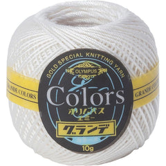 COLORS Lace Weight Thread for Crochet, Knitting & Sashiko - 800 Eggshell