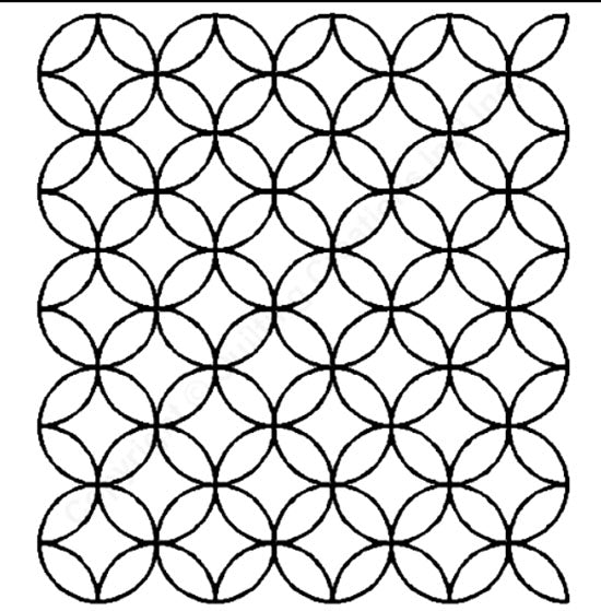 Sashiko Stencil - 855 - 2" SEVEN TREASURES - ON SALE - 40% OFF