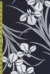 Yukata Fabric - 880 - Japanese Iris - Indigo