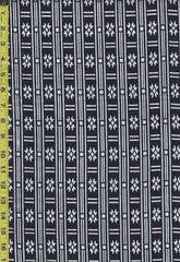 Yukata Fabric - 886 - Kuradashi Shizuhata Yukata - Stars & Bars - Indigo