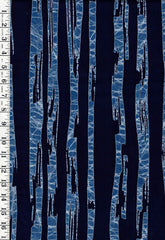 Yukata Fabric - 921 - Blue Streamers - Indigo